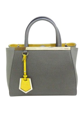 Fendi Grey & Yellow Petit 2Jours Bag