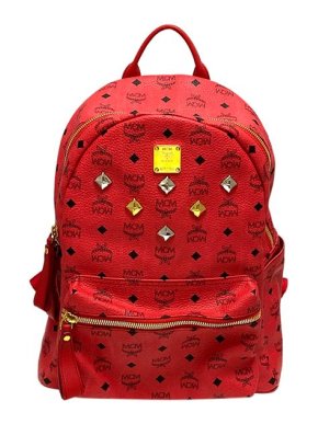 MCM Visetos Stark Leather Backpack