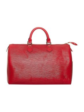 Louis Vuitton Red Epi Leather Speedy 35