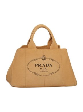 Prada Canapa Logo Canvas Tote Bag