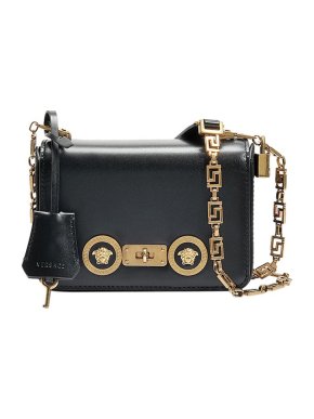 Versace Black Tribute Icon Small Shoulder Bag