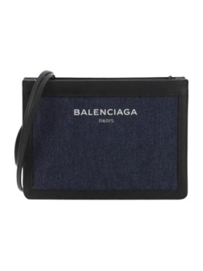 Balenciaga Denim Pochette with Strap