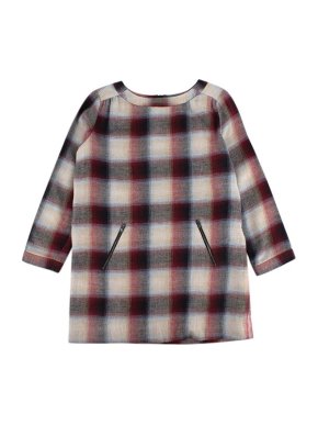 Bonpoint Red Plaid Flannel Shift Dress