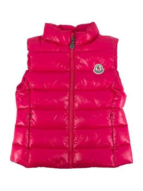 Moncler Hot Pink Glossy Nylon Padded Gilet