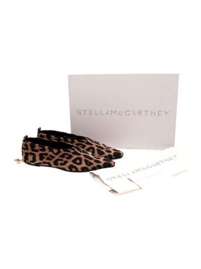 Stella McCartney Leopard Print Velvet Ballet Flats