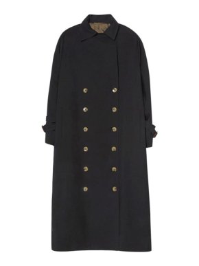 Toteme Black Pisa Trench Coat