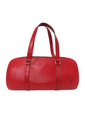 Louis Vuitton Red Epi Leather Soufflot Bag