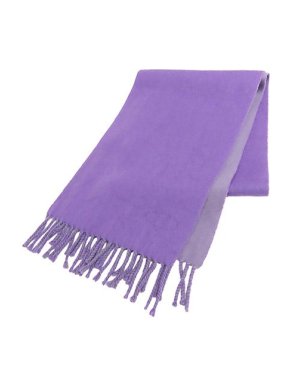 Hermes Purple Cashmere Scarf