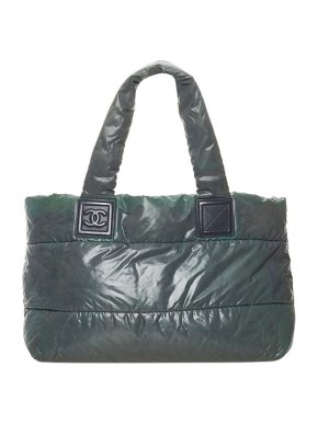 Chanel Teal Nylon Cocoon Tote Bag