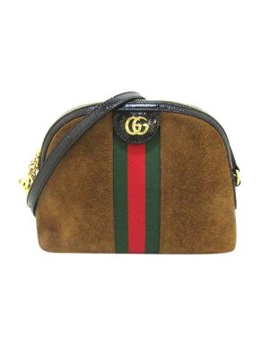 Gucci Tobacco Suede Ophidia Bag