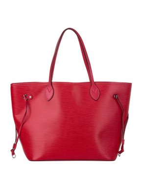 Louis Vuitton Red Epi Leather Neverfull MM Tote Bag