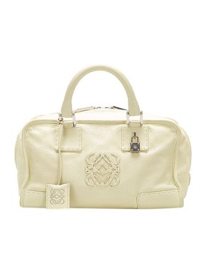 Loewe Ivory Leather Amazona Tote Bag