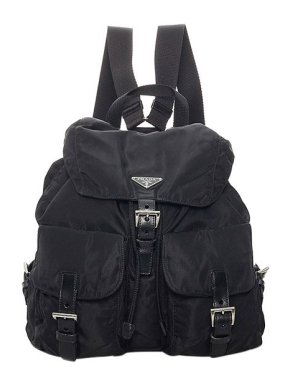 Prada Black Nylon Tessuto Backpack