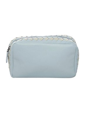 Bottega Veneta Vintage Bicolour Intrecciato Leather Pouch