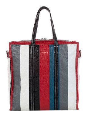 Balenciaga Tricolour Leather Bazar Tote Bag