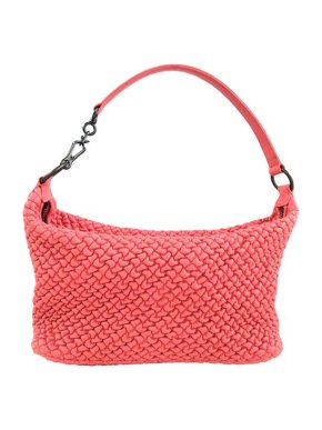Bottega Veneta Coral Pink Leather Matelasse Bag