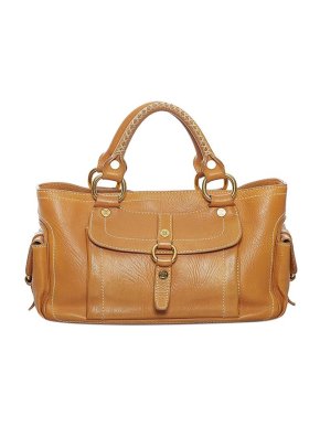 Celine Vintage Tan Leather Boogie Bag