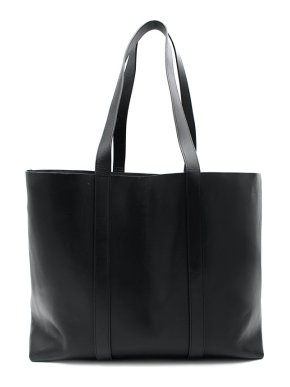 Mansur Gavriel Black Leather Tote Bag