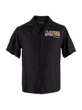 Amiri Black Silk Players Club Shirt