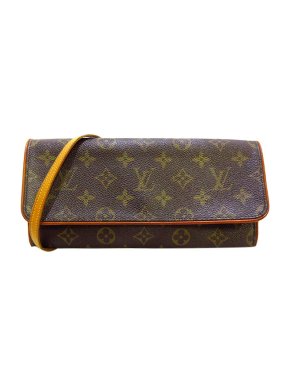 Louis Vuitton Vintage Monogram Canvas Pochette Twin GM Bag