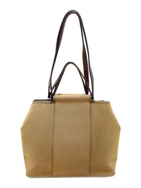 Hermes Vintage Beige Canvas Elan Bag