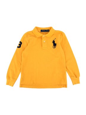 Kids 3Y Yellow Embroidered Polo Shirt