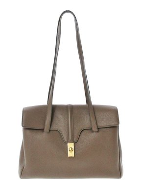 Celine Taupe Leather Soft Medium 16 Bag