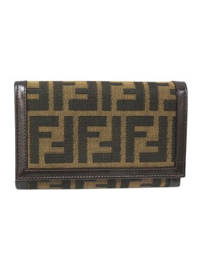 Fendi Zucca Canvas Small Wallet