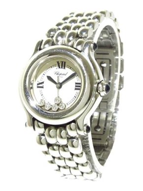 Chopard Stainless Steel Floating Diamonds Happy Sport Watch