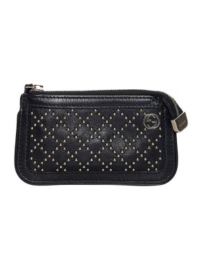 Gucci Black Leather Diamante Coin Purse