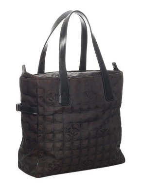 Chanel Black Nylon New Travel Line Tote Bag