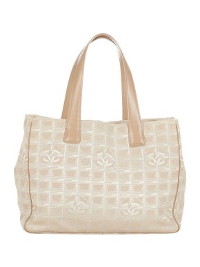 Chanel Beige Nylon New Travel Line Tote Bag
