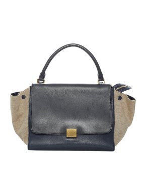 Celine Tricolour Leather Trapeze Tote Bag