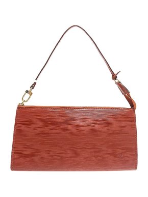Louis Vuitton Cognac Epi Leather Pochette Bag