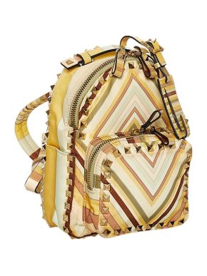 Valentino Garavani Native Couuture 1975 Nylon Rockstud Backpack