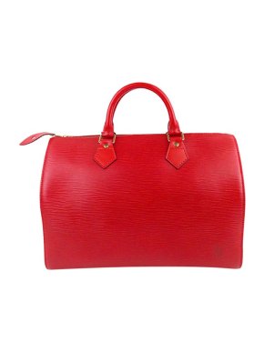 Louis Vuitton Red Epi Leather Speedy 30 Bag