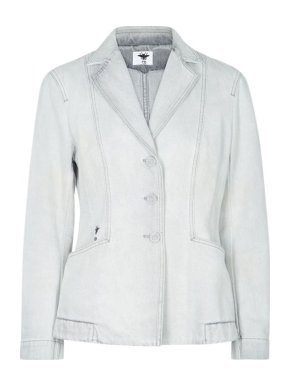 Dior Light-Wash Denim Bar Jacket