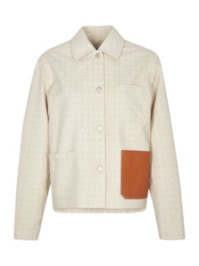 Loewe Beige Anagram Cotton Twill Jacket