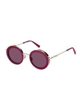 MaxMara Eileen Plum Round Sunglasses