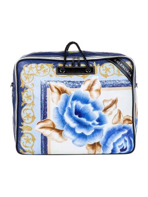 Balenciaga Printed Leather Blanket XL Bag