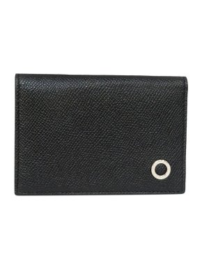 Bvlgari Black Leather B.Zero1 Compact Wallet