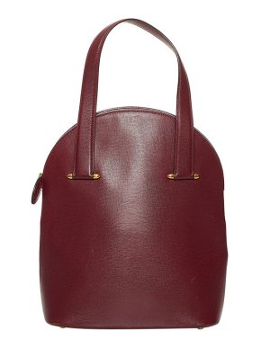 Cartier Burgundy Leather Must de Cariter Bucket Bag