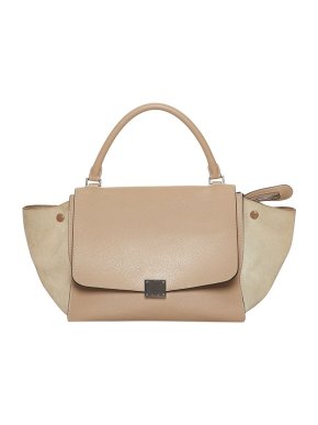 Celine Beige Leather Trapeze Bag