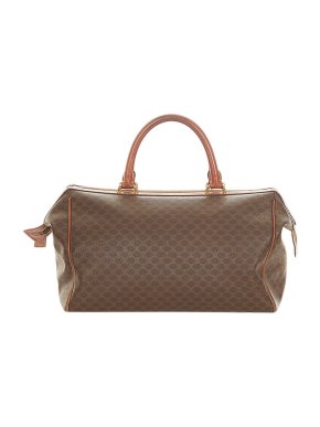 Celine Vintage Macadam PVC Boston Bag