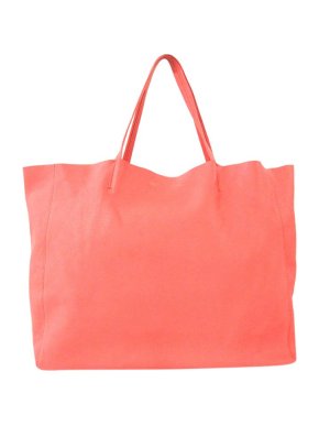 Celine Coral-Pink Leather Horizontal Cabas Tote Bag