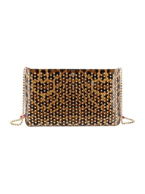 Christian Louboutin Leopard Print Studded Leather Bag