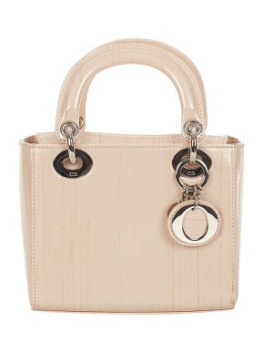 Paint Effect Patent Leather Small Lady Dior Bag
