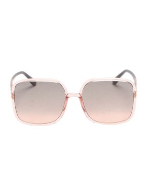 Dior Grey & Pink Square Lens Sunglasses