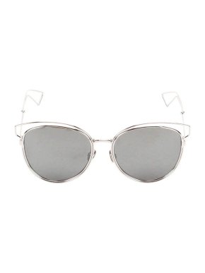 Dior Silver-Tone Metal Aviator Sunglasses