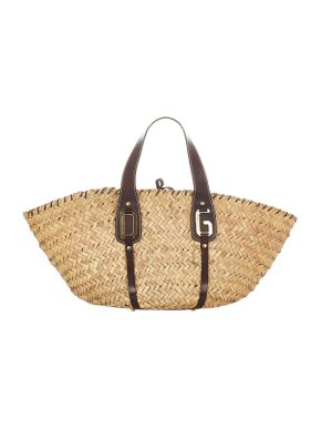 Dolce & Gabbana Natural Raffia Woven Basket Bag